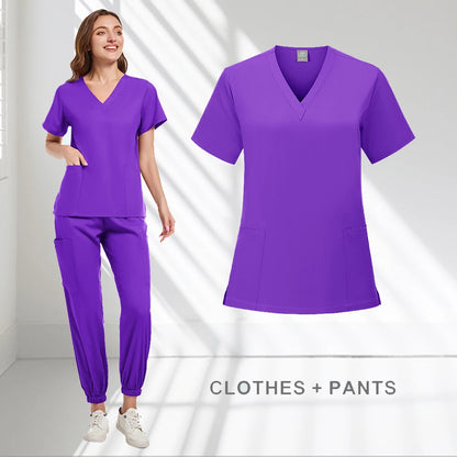 Medical Scrub Suits Uniform Women