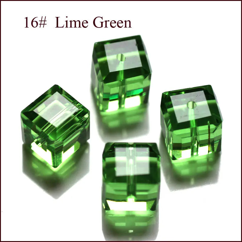 cube beads crystal