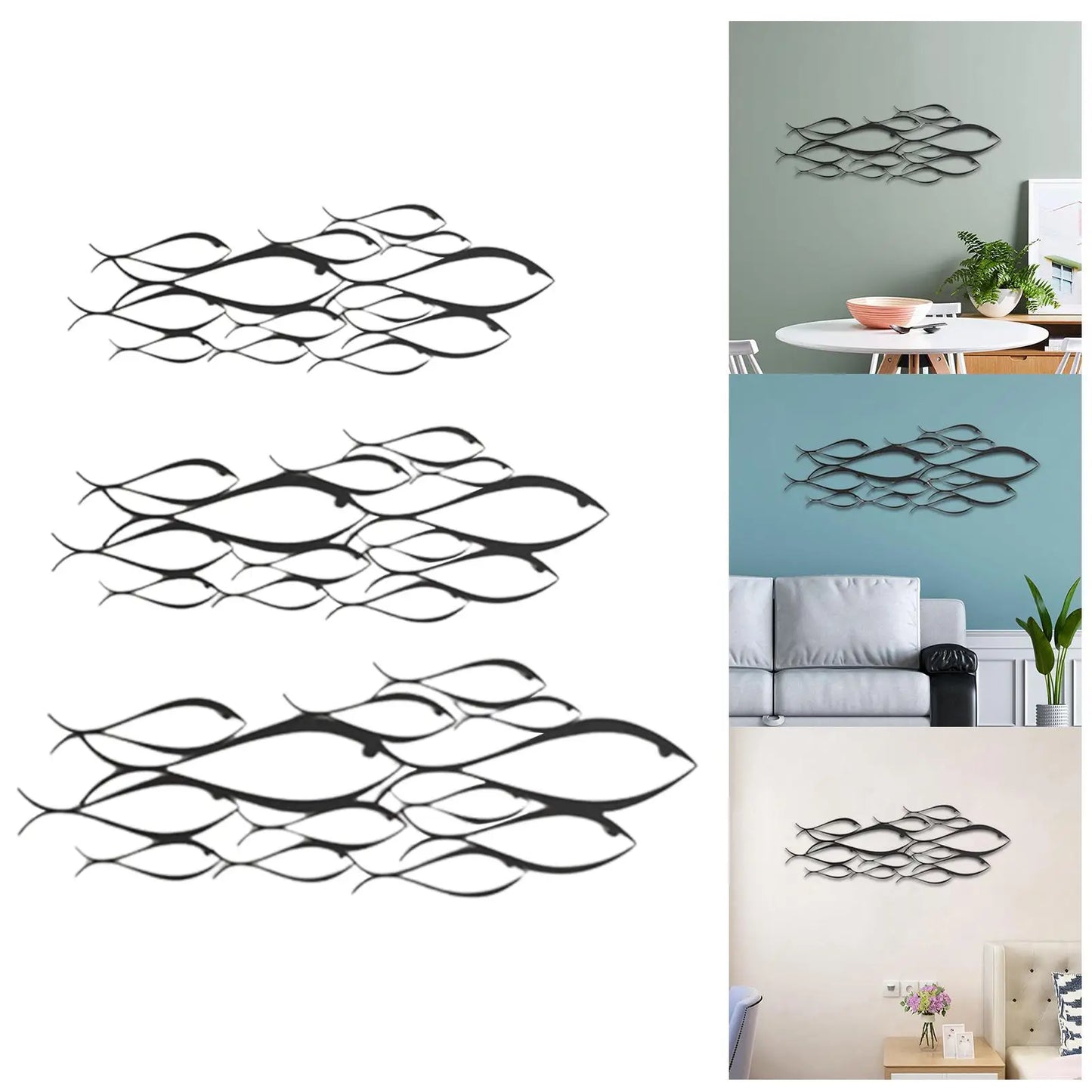 Creative Fish Wall Sculpture Art