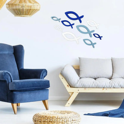 Wooden Fish Wall Art decor