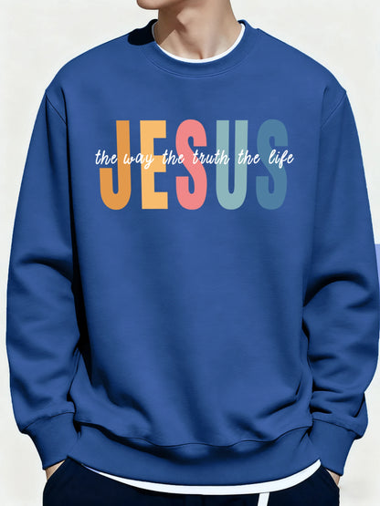 Jesus Color print jumper