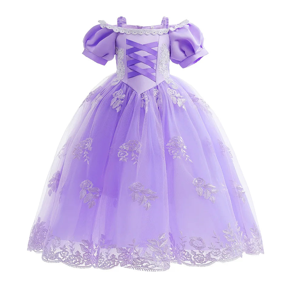 Disney Princess Rapunzel Girl Dress