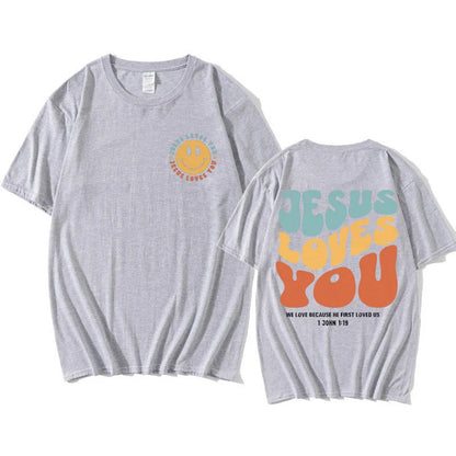 Jesus Loves You Funny T Shirt Men