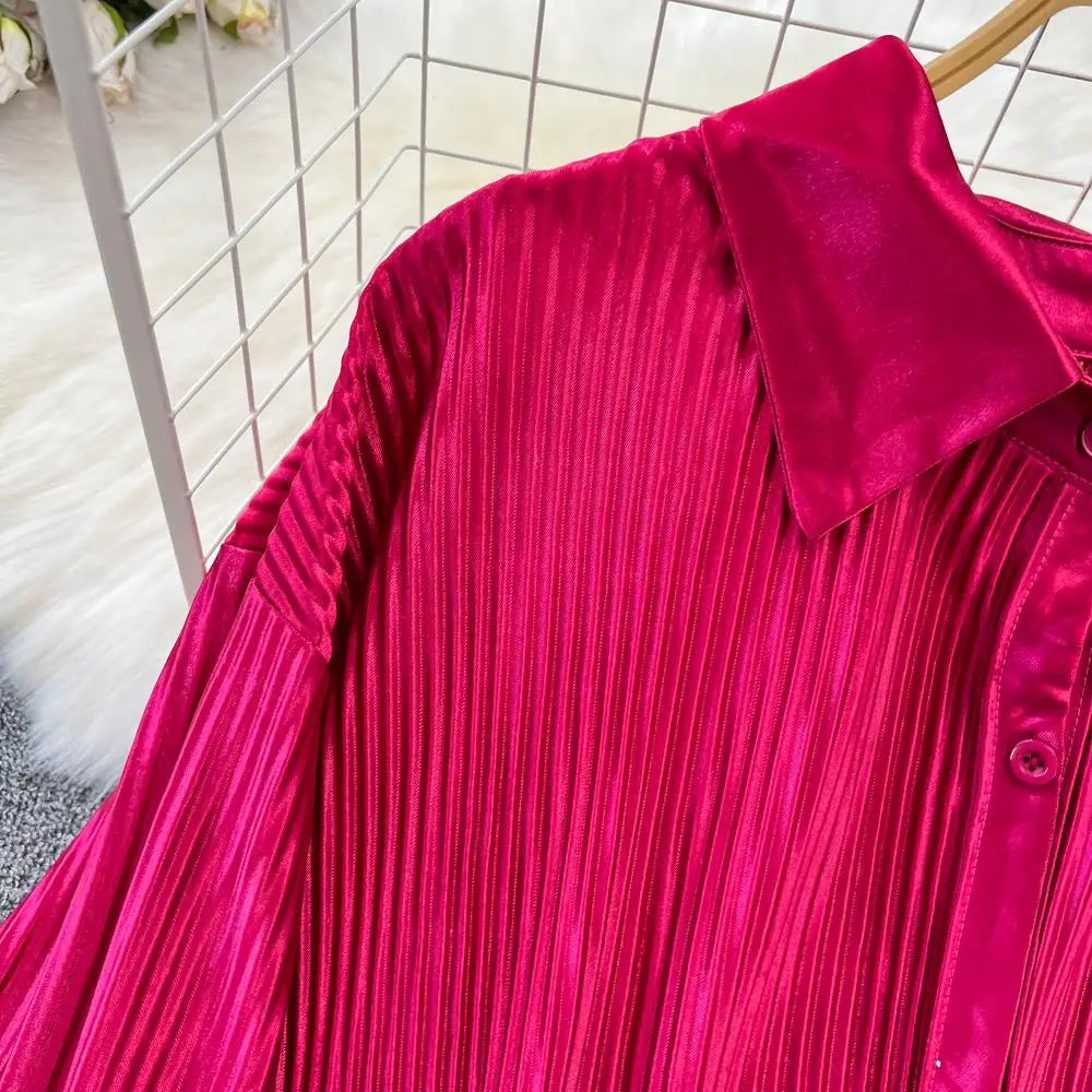 Fashion New Women Solid Casual Loose Two Pieces Set