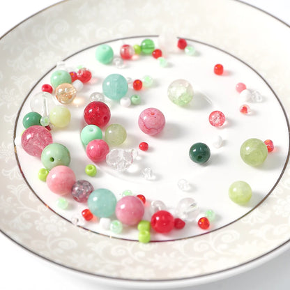 3-12mm 30g/bag Multicolor Mixed Glass Beads