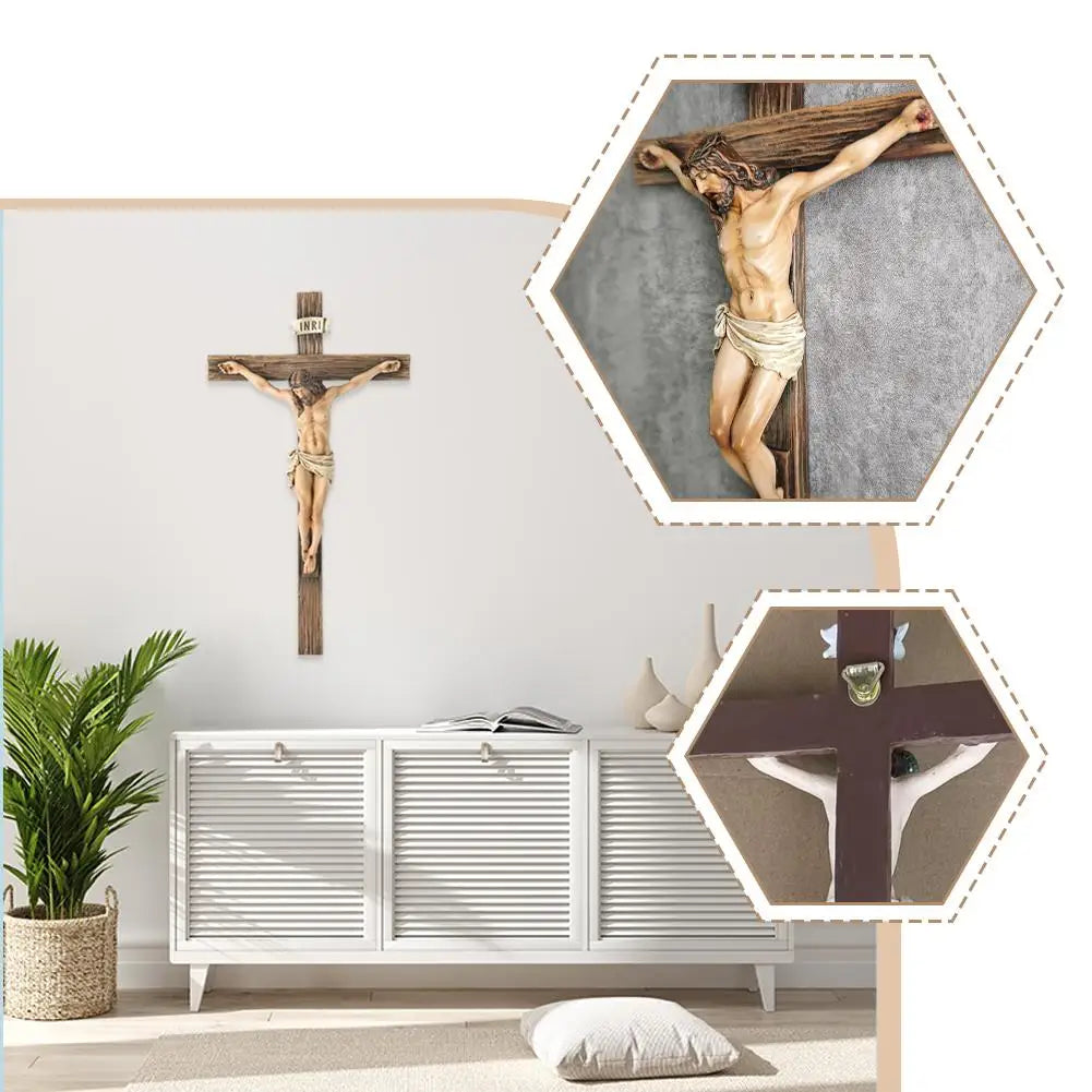 Christian Religious Cross Crucifix Resin