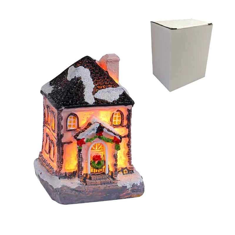 Mini LED Christmas Village Houses