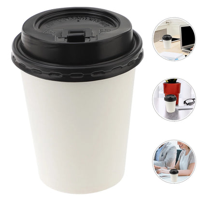 50pcs Disposable Coffee Cups Insulation Takeaway