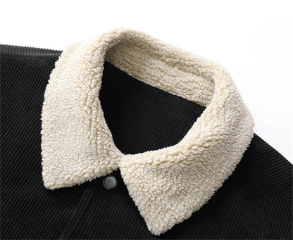 L-8XL Plus Size Winter Men's Corduroy coat