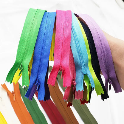 5pcs 18cm-60cm Nylon Coil Zippers