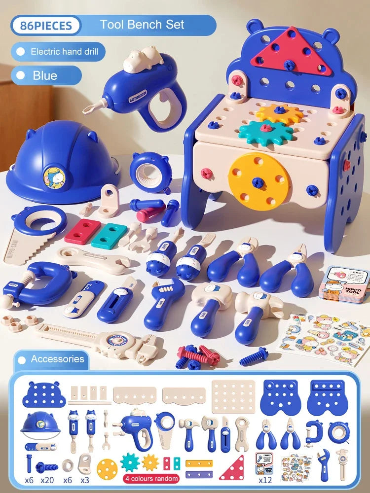 Children's Tool Set with Electric Toy Drill