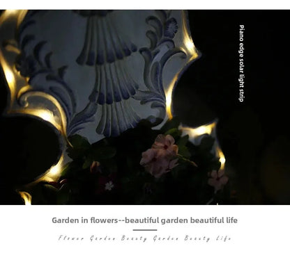 European Style Violin Planter Artistic Flower Pot