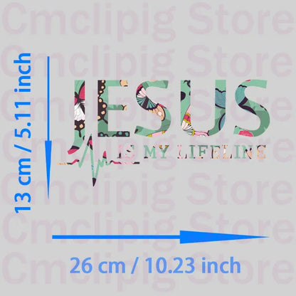 JESUS IS MY LIFELINE Patches