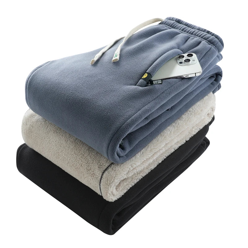 8XL Men Winter Warm Pants