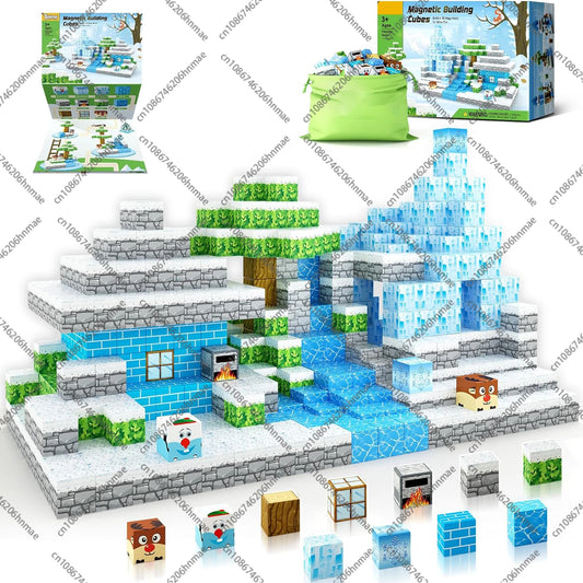 Minecraft Magnetic Building Blocks Mine World Magnet