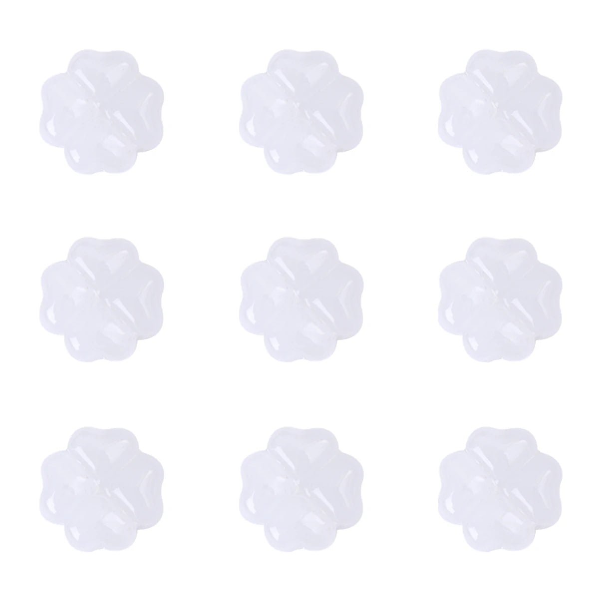 About20Pcs Glass Four Leaf Flower Beads Scattered Beads Handmade