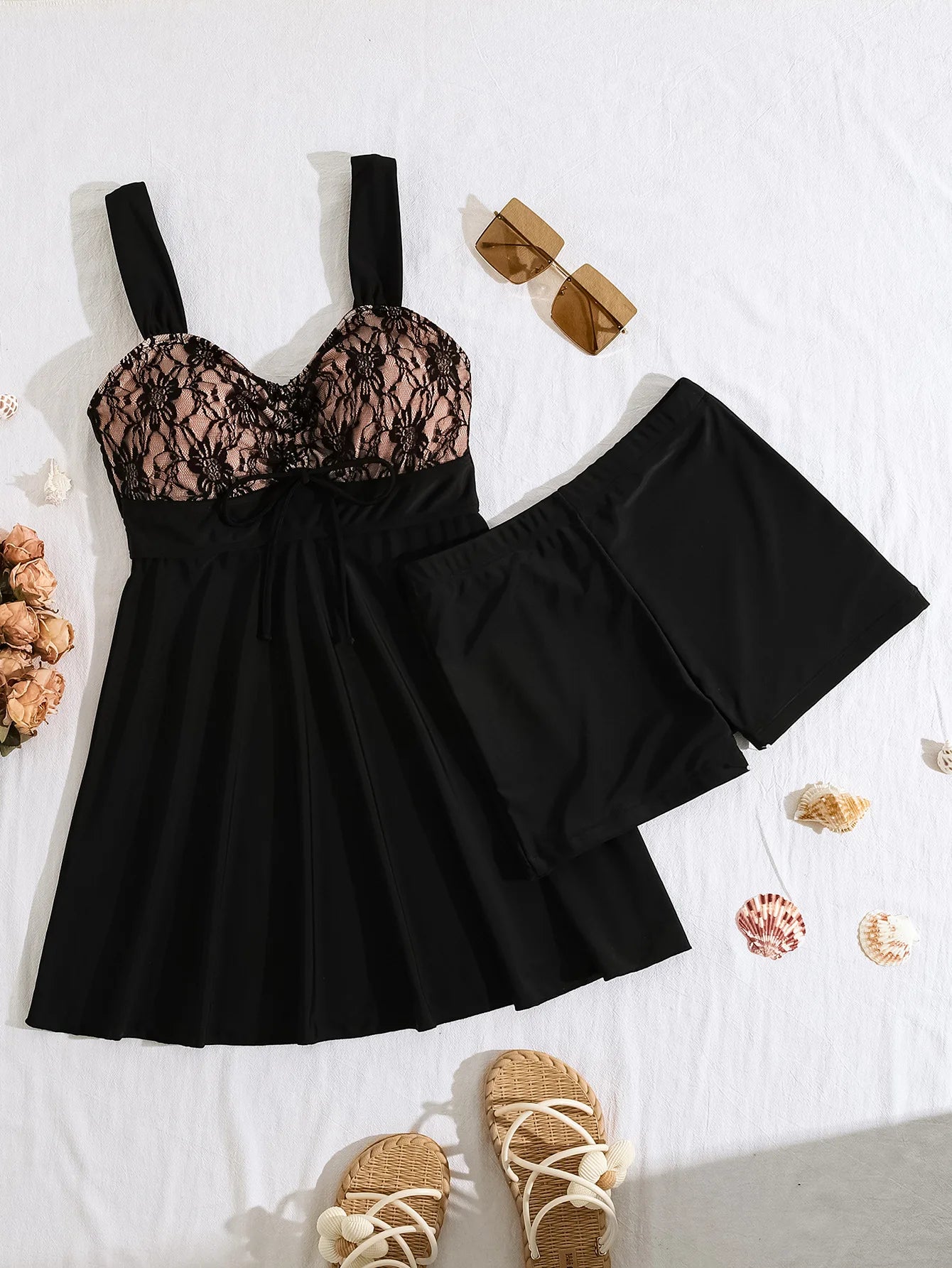 Bikini Two-Piece Swimsuit Women's Large Size