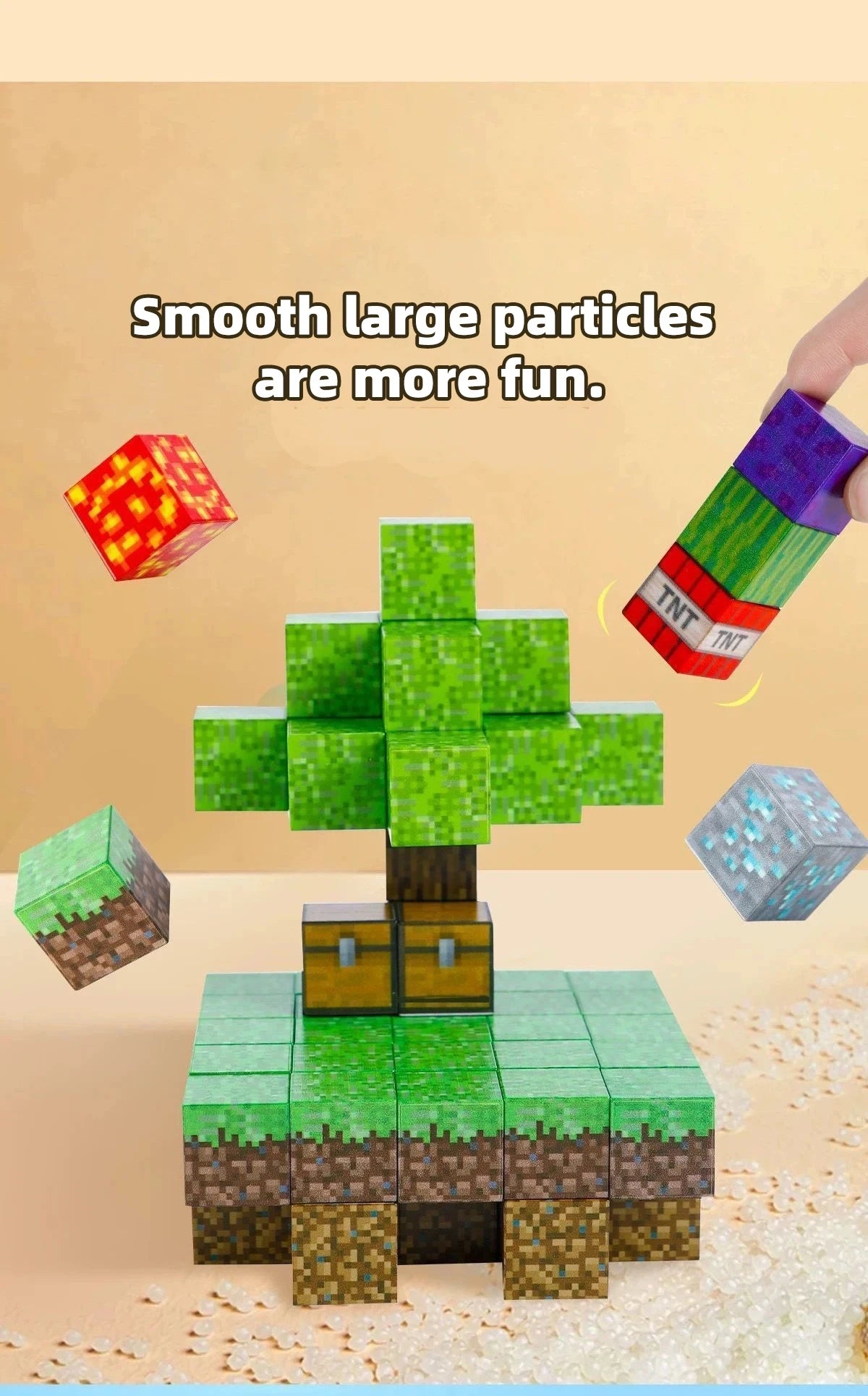 Magnetic Building Blocks Mine World Cube