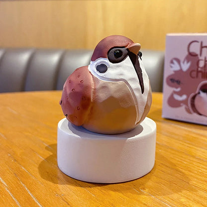 Handcrafted Resin Bird wood