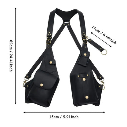 Vintage Underarm Strap Wallet Pocket Vest Bag