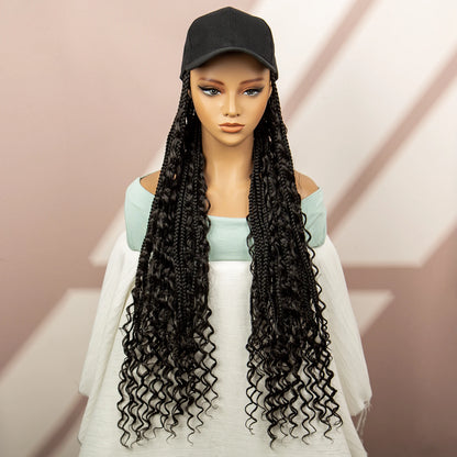Synthetic Baseball Cap Wig