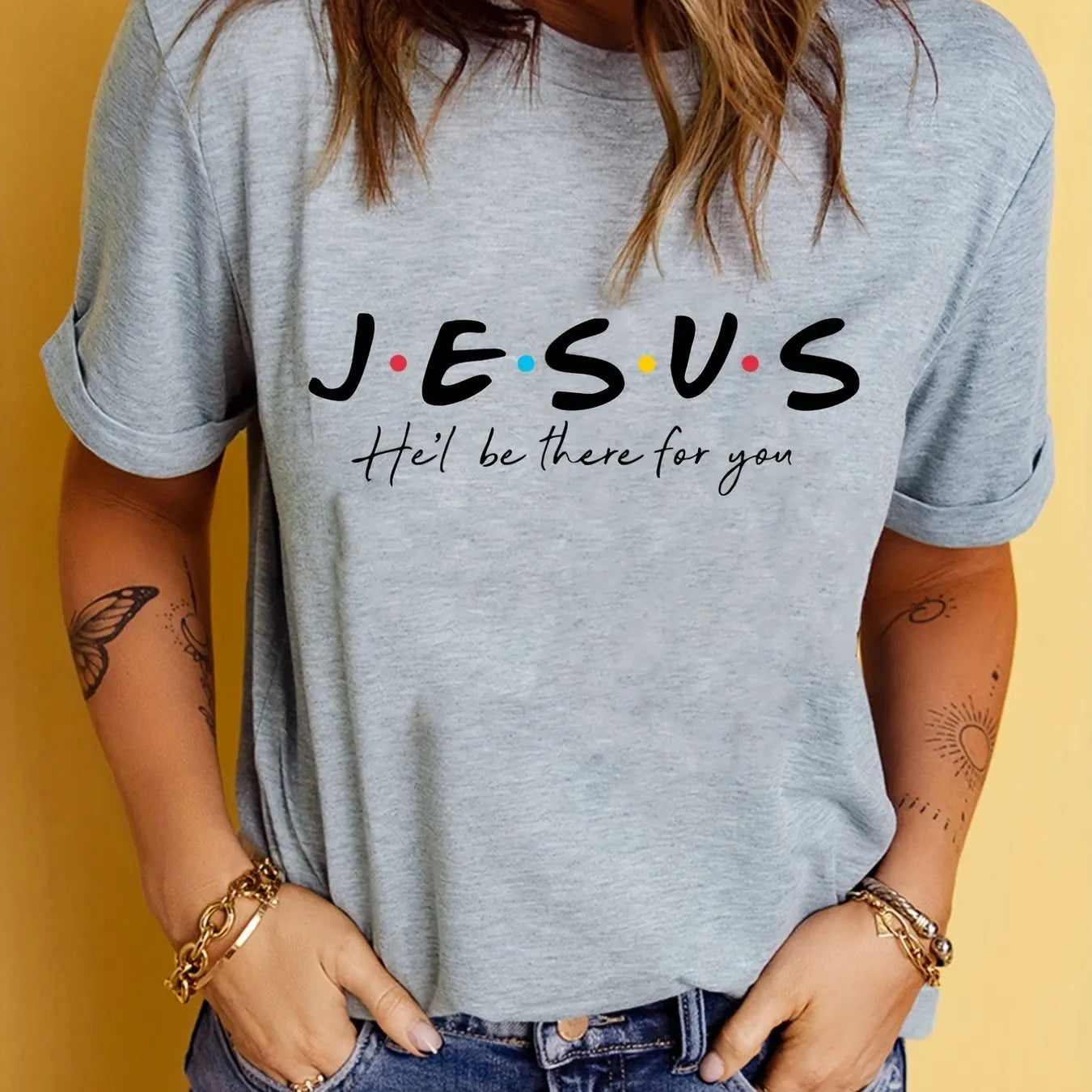 Jesus Print T-Shirt, Summer