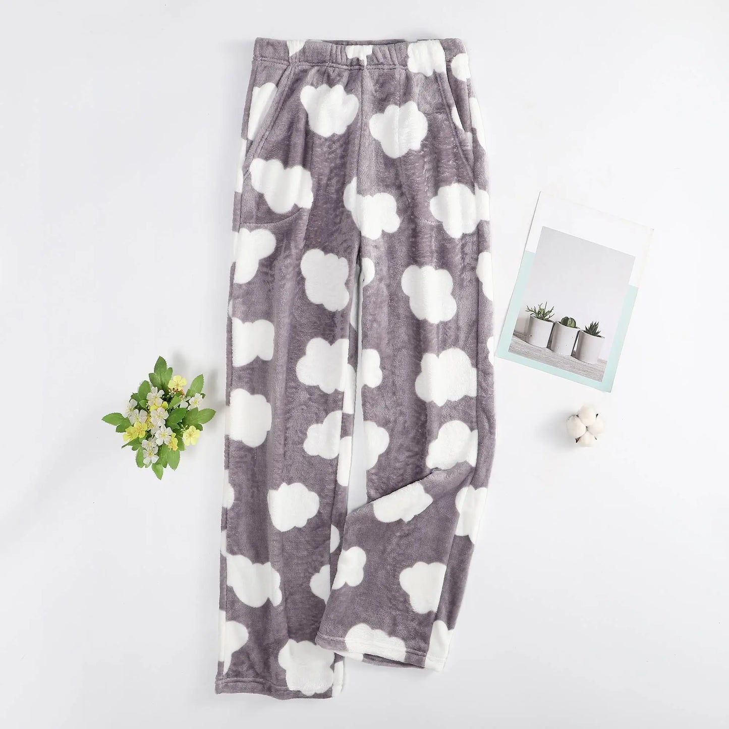 Pajama Pants Plush Sleep Pants Soft