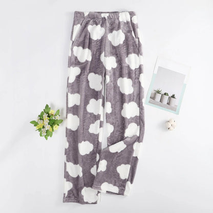 Pajama Pants Plush Sleep Pants Soft