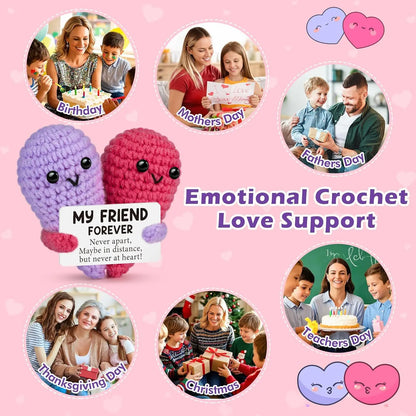 Cute Crochet Emotional Support Heart Hug
