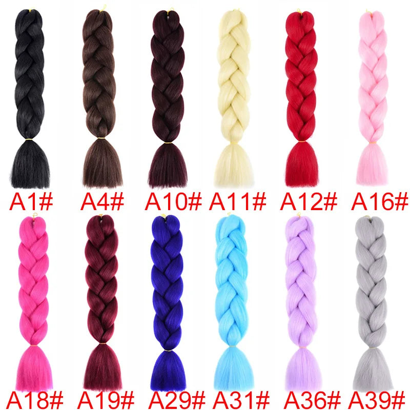 24Inch Synthetic Braiding Hair Extens