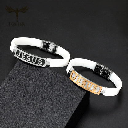 JESUS Silicone Bracelets JESUS LOVES YOU