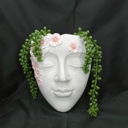 Funny Face Sculpture Planter