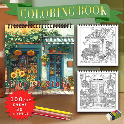 1pc, Teen Colouring Book - 30 Sheets