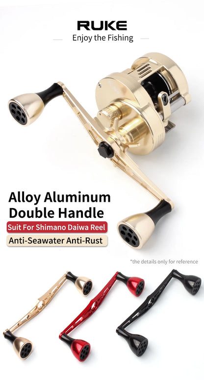 Ruke New Fishing Reel Handle Aluminium Alloy Length 140mm hole