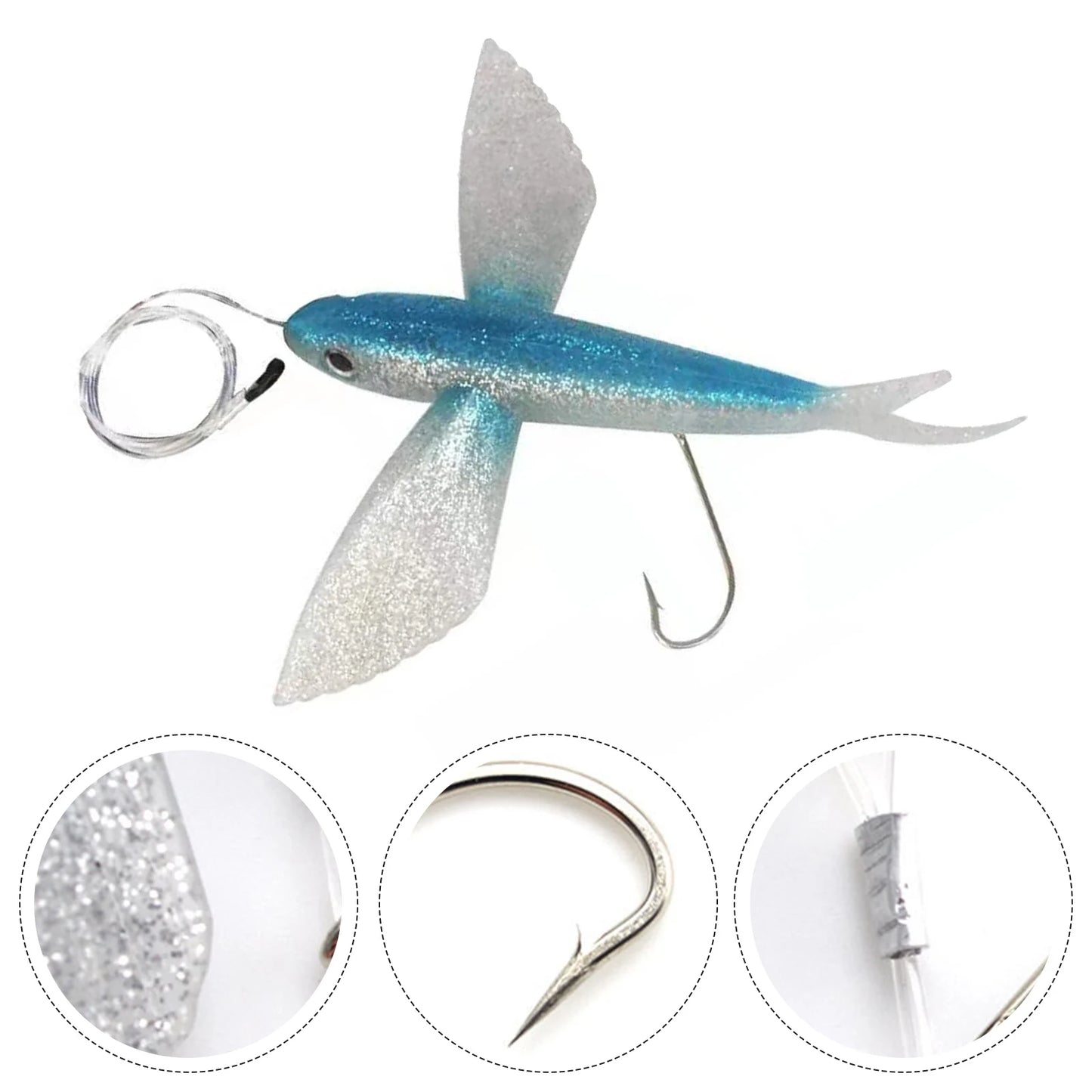 Soft Tuna Lure Flying Fish Artificial Bait