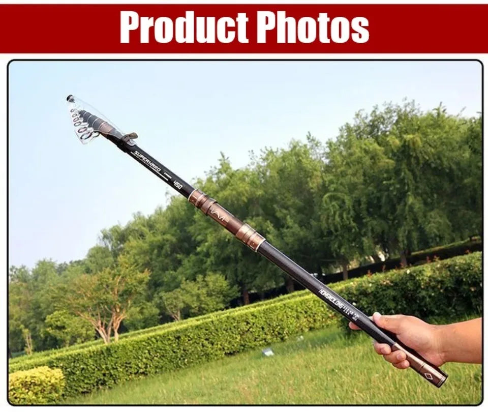 2.1-4.5M Telescopic Fishing Rod Carbon