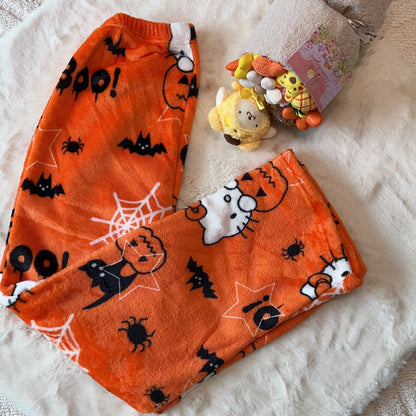 Hello Kitty Sanrio Pajamas Pants Black Pink