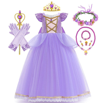 Disney Princess Rapunzel Girl Dress