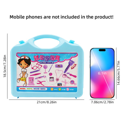 Children's simulation medical tool set box,