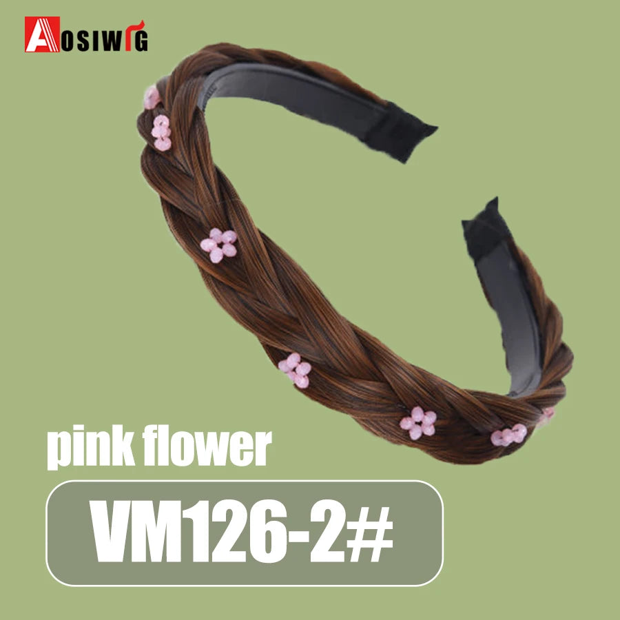 Synthetic Fishbone Braided Headband