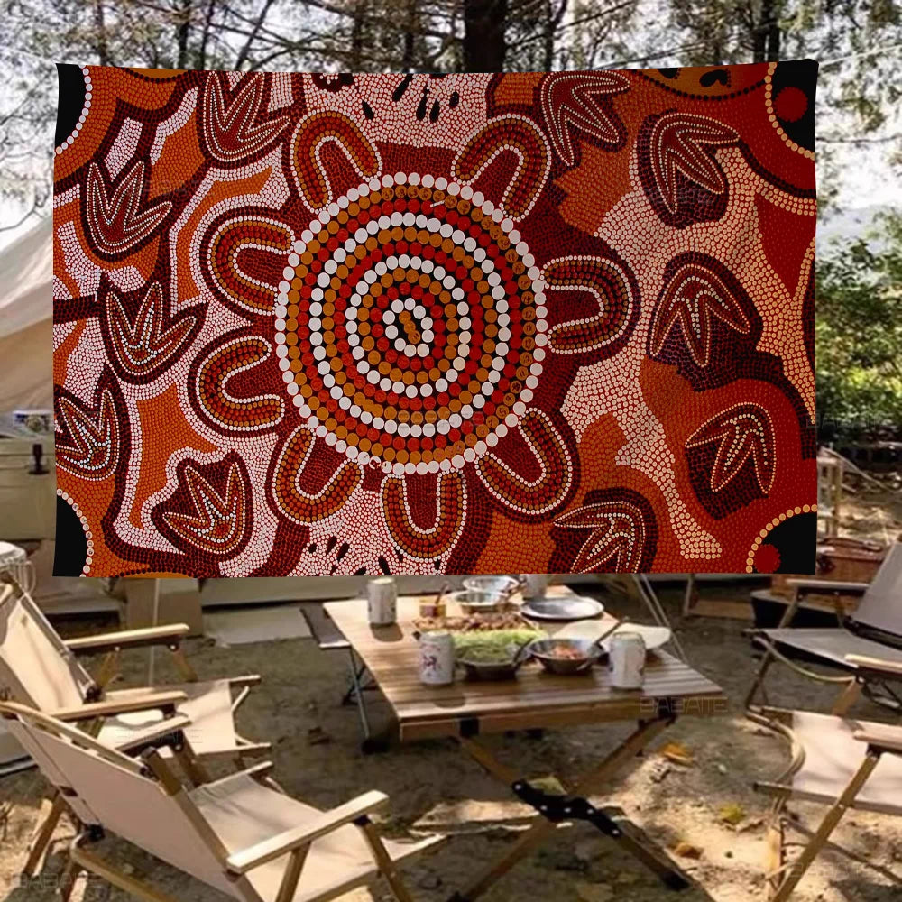 Australian Aboriginal Hanging Flag Polyester Printed Banner