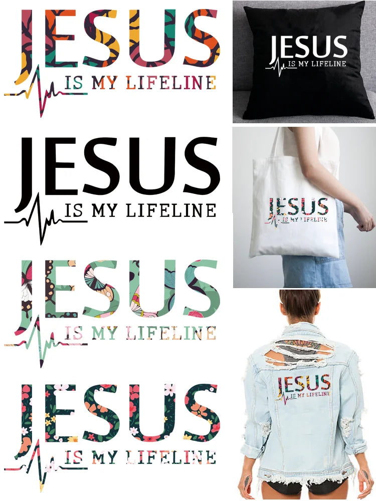 JESUS IS MY LIFELINE Patches