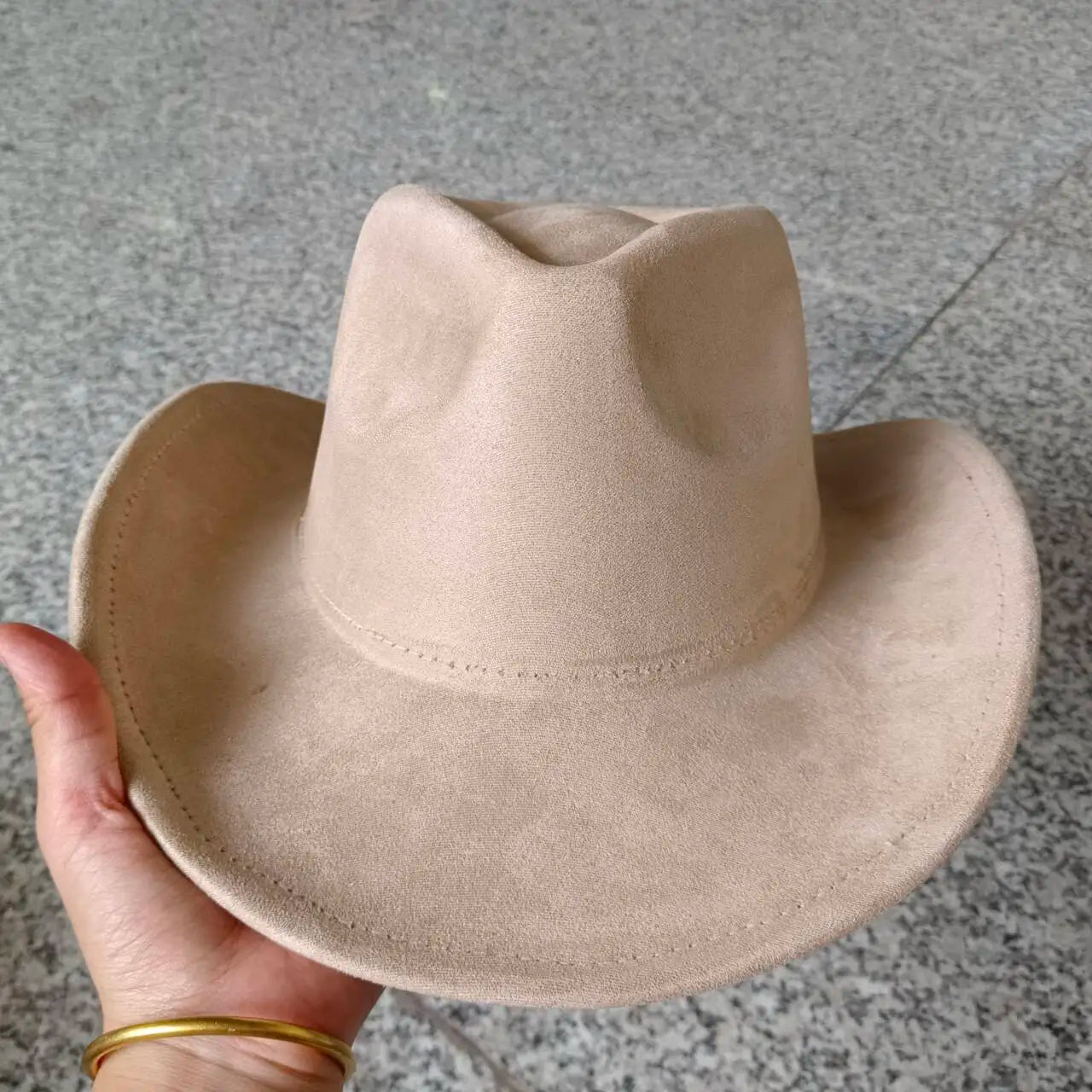 Suede cowboy hat
