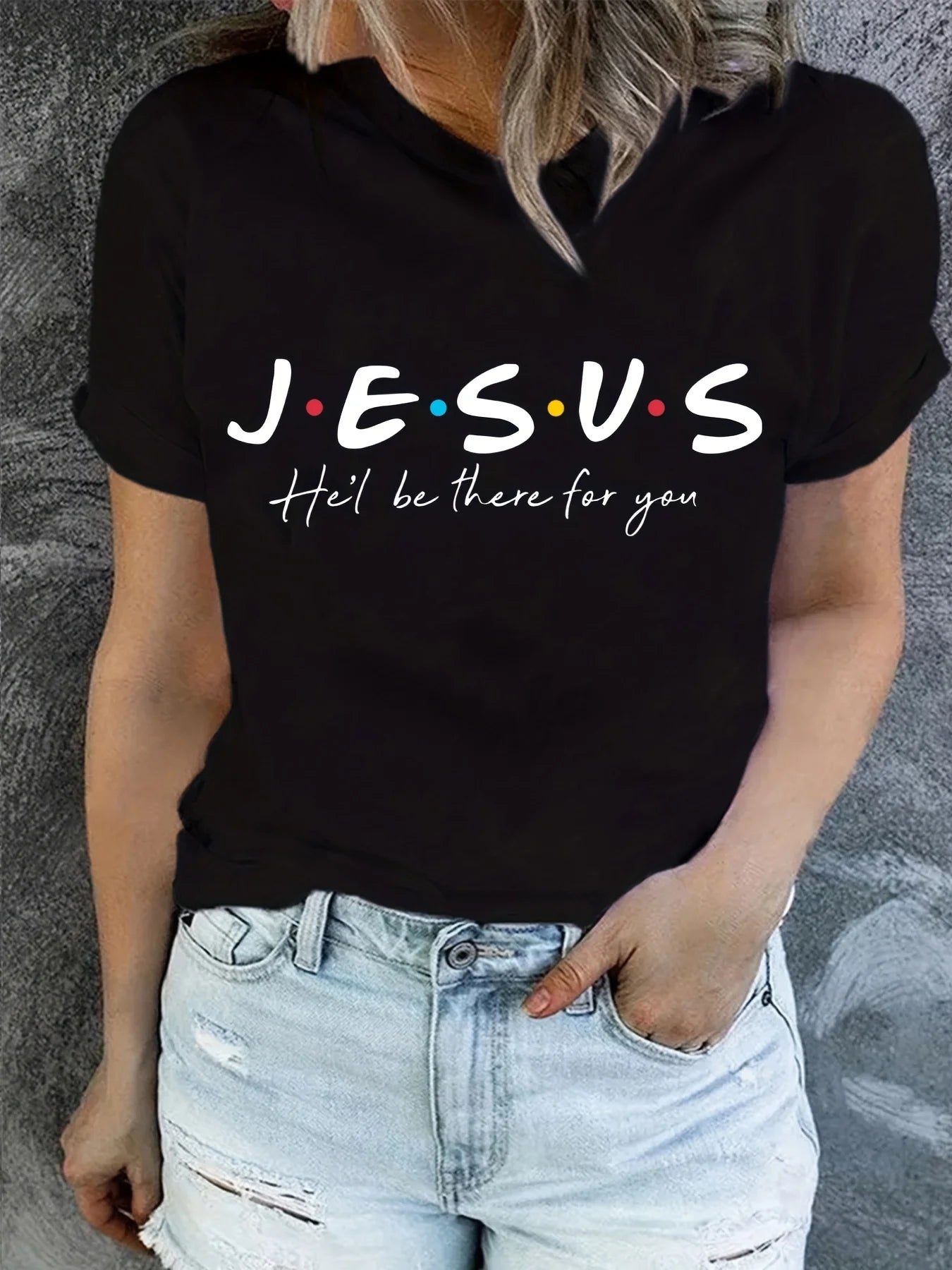 Jesus Print T-Shirt, Summer