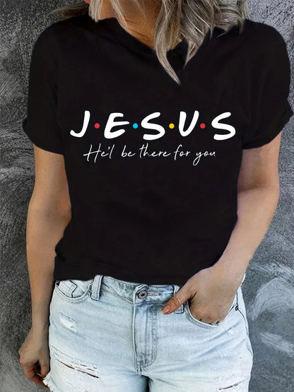 Jesus Print T-Shirt, Summer