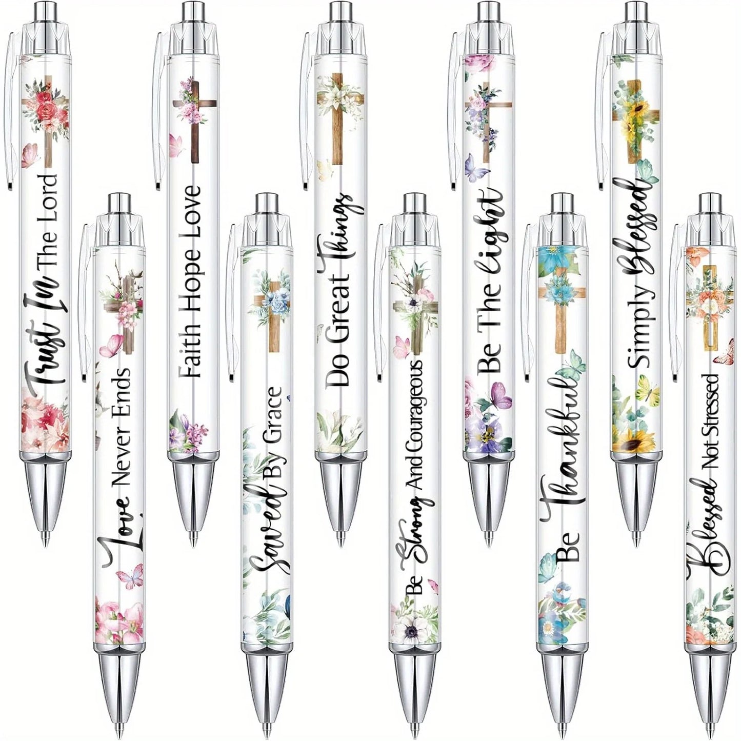 10 pcs Christian Pens