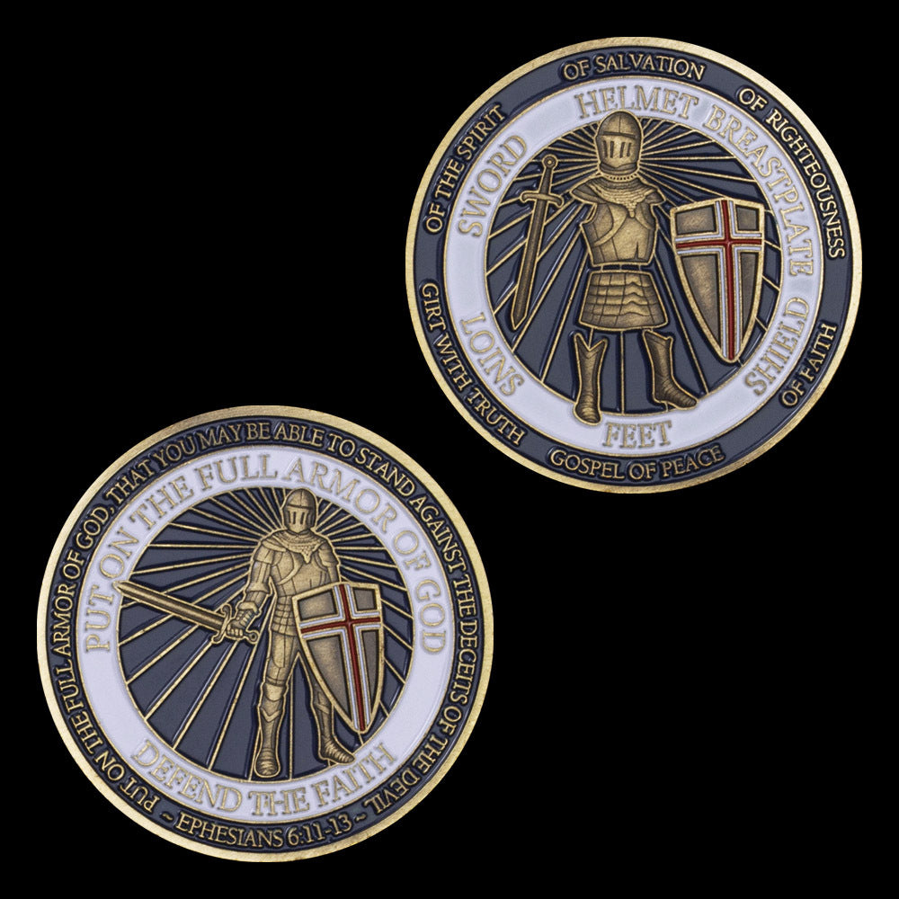 Put on The Full Armor of God Challenge Coin