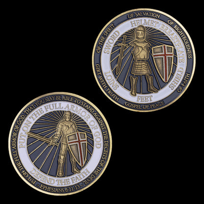 Put on The Full Armor of God Challenge Coin