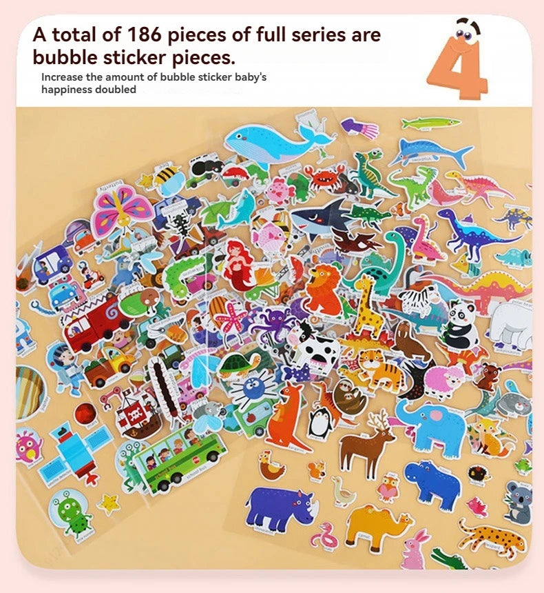 Reusable Sticker Book for Kids Vehicles Truck Stickers