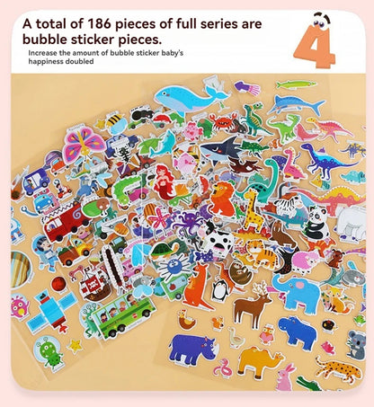 Reusable Sticker Book for Kids Vehicles Truck Stickers